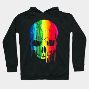 Color Skull Design Hoodie